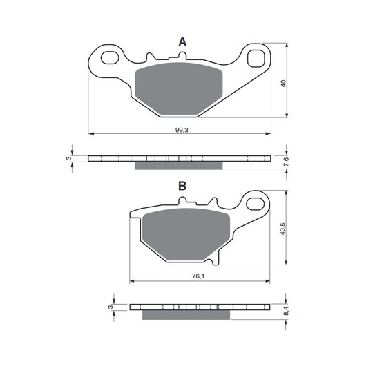 Brzdové obloženie GOLDFREN 226 K1
