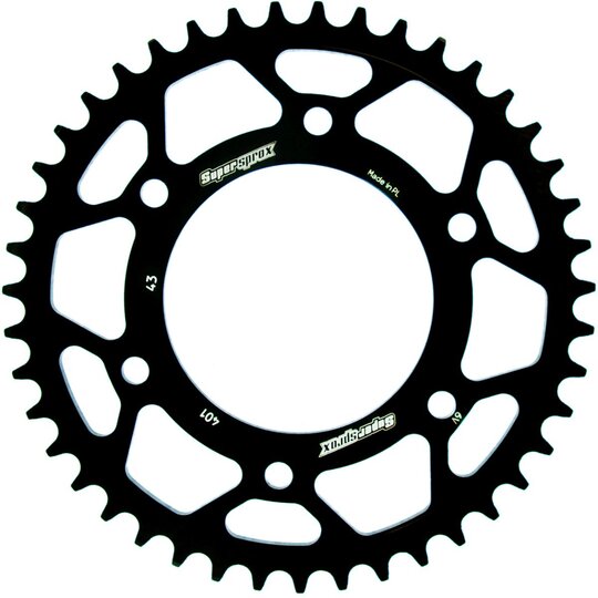 Reťazová rozeta SUPERSPROX RFE-401:43-BLK čierna 43T, 520