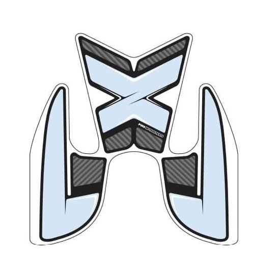 Tank pad PUIG SPECIFIC 9296C karbónový vzhľad s bočnou časťou