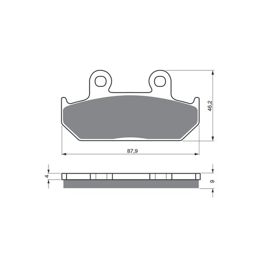 Brzdové obloženie GOLDFREN 024 S3