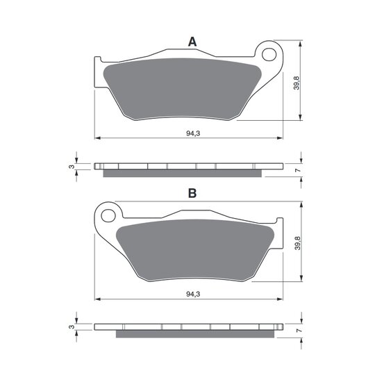Brzdové obloženie GOLDFREN 262 AD  OFF-ROAD FRONT