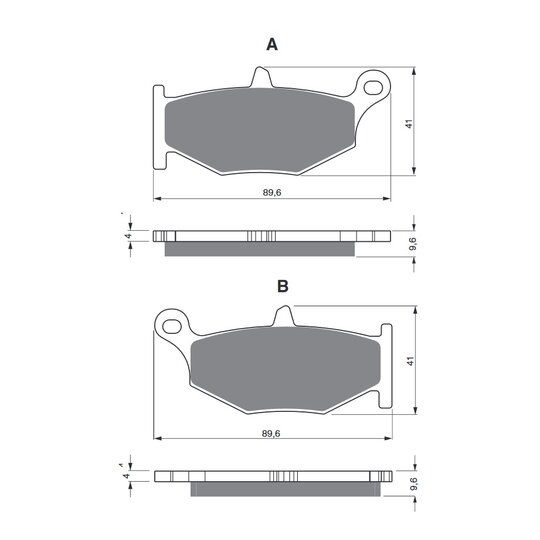 Brzdové obloženie GOLDFREN 241 AD  STREET