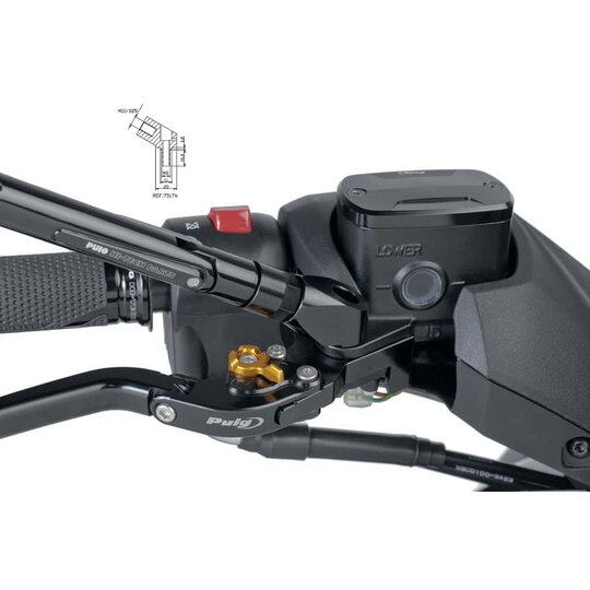 Podpera spätného zrkadla PUIG 3883N čierna