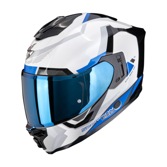 Scorpion prilba exo-1500 air - arena / white-blue - A_scorpionEXO1500A_ARENA_WhiBlu