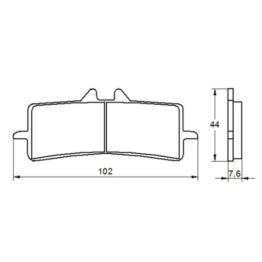 Brzdové obloženie ACCOSSATO AGPA106 EV2
