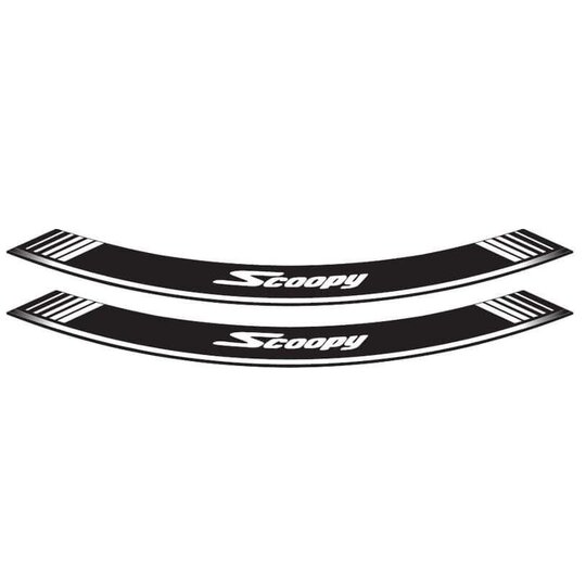 Linka na ráfik PUIG SCOOPY 5559P strieborná linky na ráfik - sada 8ks