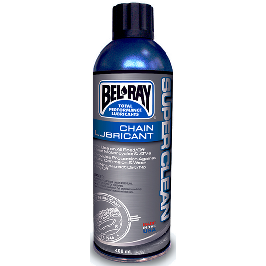 Sprej na reťaz Bel-Ray SUPERCLEAN CHAIN LUBRICANT (400 ml sprej)