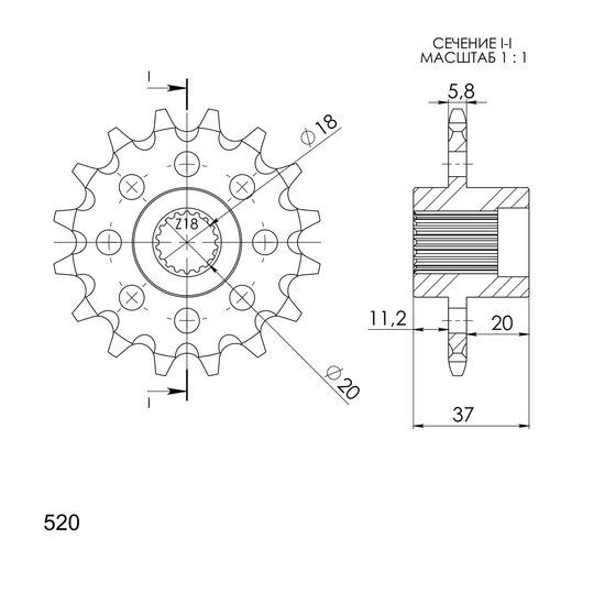 Reťazové koliečko SUPERSPROX CST-703:17