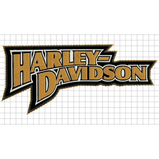 Nášivka H-D nápis orange