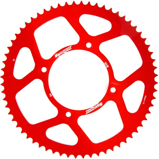 Rozeta  -hliník SUPERSPROX RAL-6618:64-RED červené 64T, 420