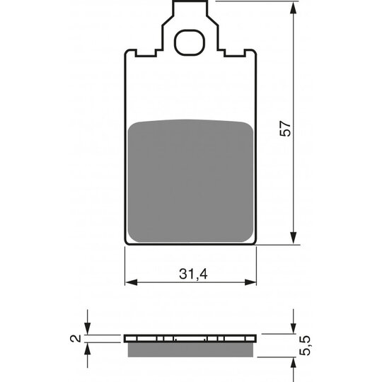 Brzdové obloženie GOLDFREN 115 AD