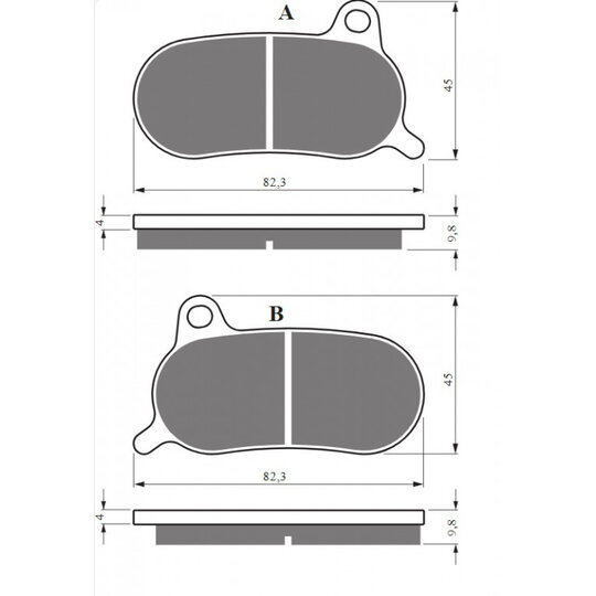Brzdové obloženie GOLDFREN 436 GP6