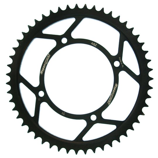 Reťazová rozeta SUPERSPROX RFE-462:51-BLK čierna 51T, 428