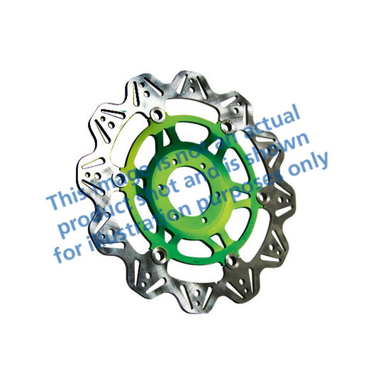 Brzdový kotúč EBC VR4166GRN zelená