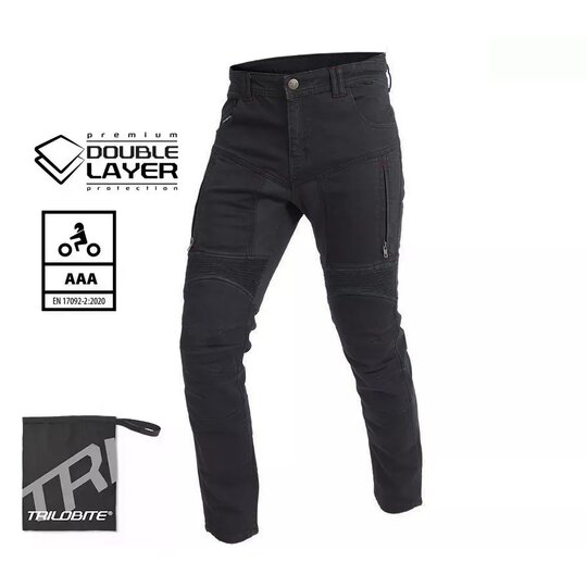 Trilobite - nohavice parado doublelayer aaa men slim / black (predĺžené) - paradodoubleckmanslim-1