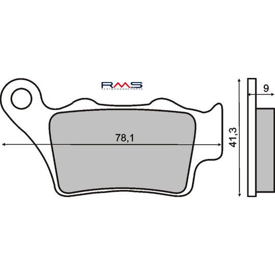 Brzdové obloženie RMS 225101330 organické