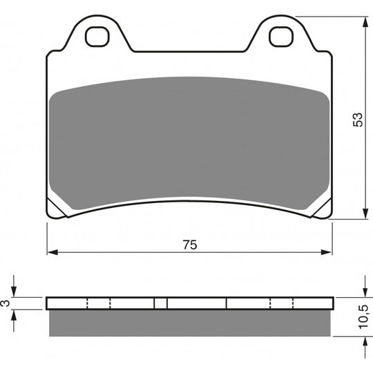 Brzdové obloženie GOLDFREN 073 AD