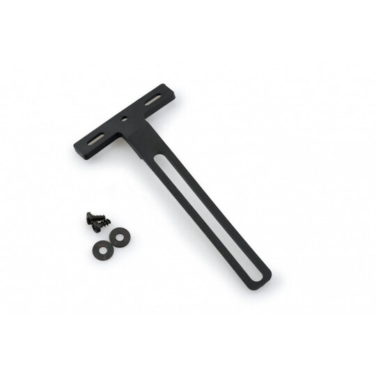 Nylonový držiak nastaviteľný pre homologovanú odrazku PUIG 1553N čierna