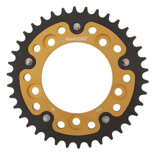 Reťazová rozeta SUPERSPROX STEALTH RST-743:38-GLD zlatá 38T, 520