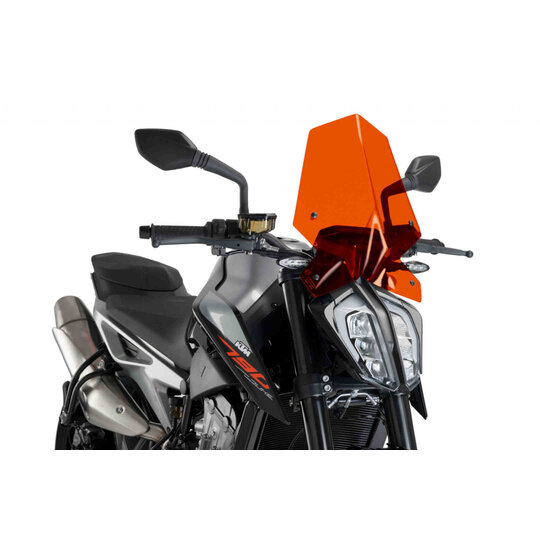 Plexi na motorku PUIG NEW. GEN SPORT 9668T oranžová