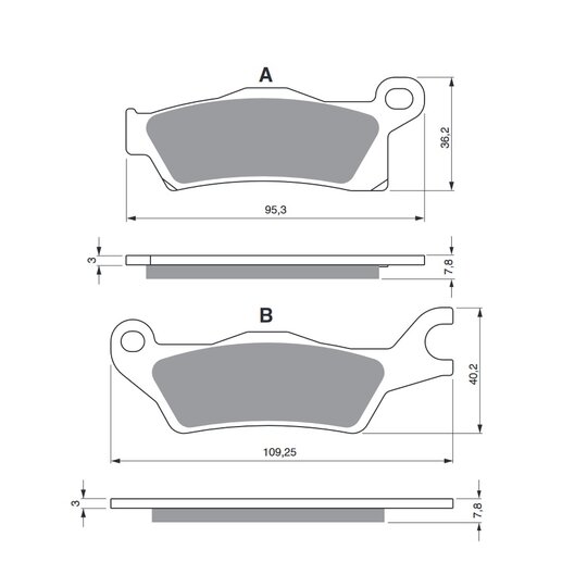 Brzdové obloženie GOLDFREN 309 AD