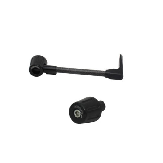 Lever guard ACCOSSATO with black hose and joint right, carbon
