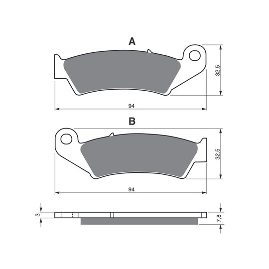 Brzdové obloženie GOLDFREN 004 S3