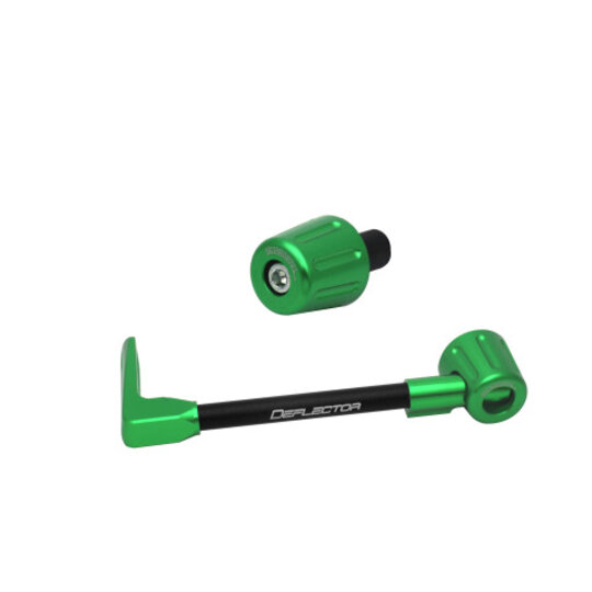 Lever guard ACCOSSATO with black hose and joint left, aluminium