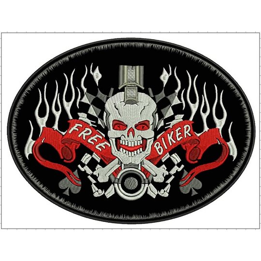 Nášivka Free biker ovál