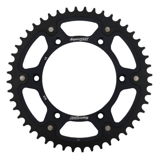 Reťazová rozeta SUPERSPROX STEALTH RST-808:48-BLK čierna 48T, 520
