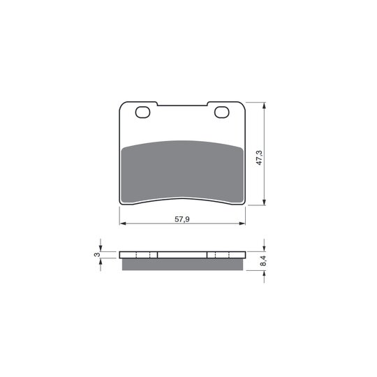 Brzdové obloženie GOLDFREN 172 AD  OFF-ROAD FRONT