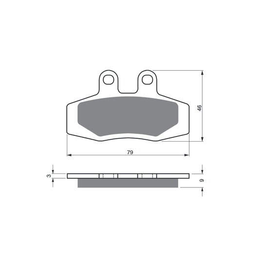 Brzdové obloženie GOLDFREN 026 K1