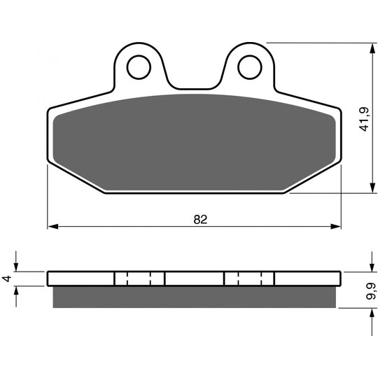Brzdové obloženie GOLDFREN 395 AD  STREET