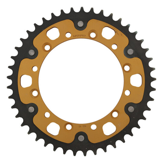 Reťazová rozeta SUPERSPROX STEALTH RST-460:45-GLD zlatá 45T, 520