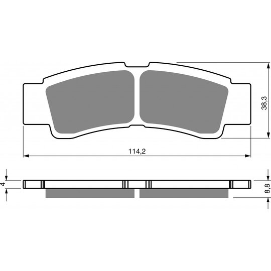 Brzdové obloženie GOLDFREN 412 AD  STREET