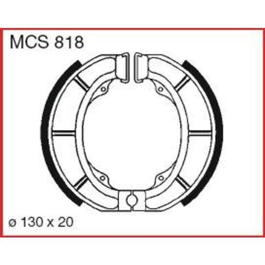 Brzdové čeľuste LUCAS MCS 818