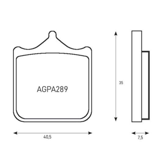 Brzdové obloženie ACCOSSATO AGPA189 ST