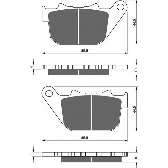 Brzdové obloženie GOLDFREN 274 S3