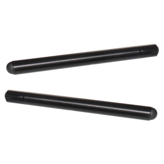 Clip-ons ACCOSSATO aluminium, 250mm with caps, Black