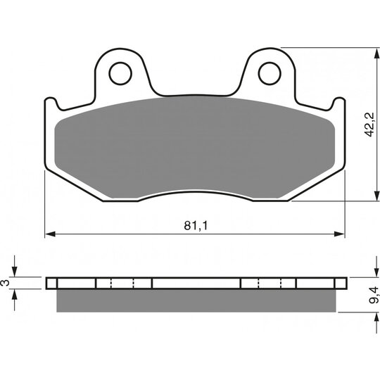 Brzdové obloženie GOLDFREN 188 AD  STREET