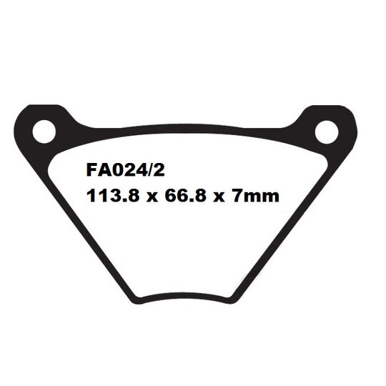 Brzdové obloženie EBC FA024/2V