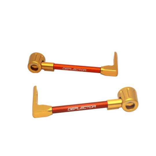 Lever guard ACCOSSATO with orange hose and joint right + left , aluminium