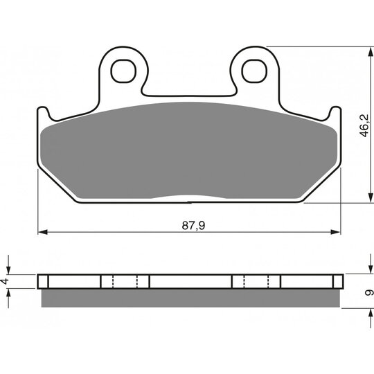 Brzdové obloženie GOLDFREN 024 S3