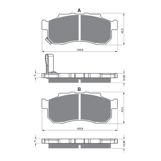 Brzdové obloženie GOLDFREN 338 S3