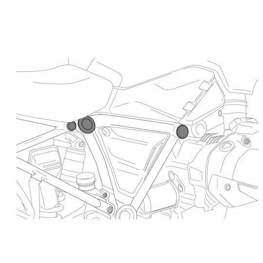 Krytky  na podvozok PUIG 0096N čierna