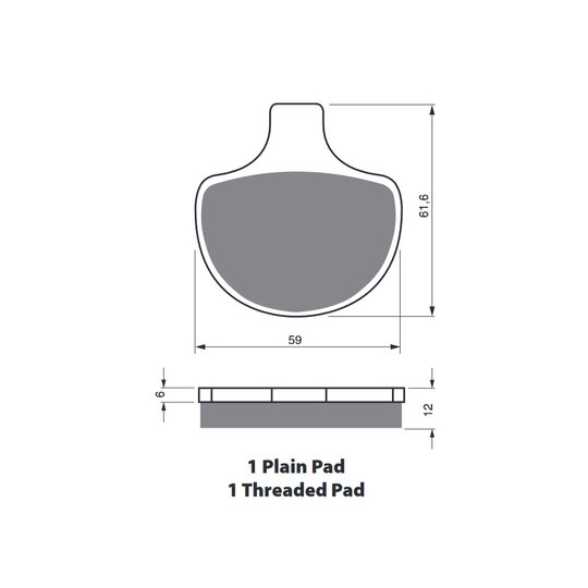 Brzdové obloženie GOLDFREN 057 S33 STREET FRONT