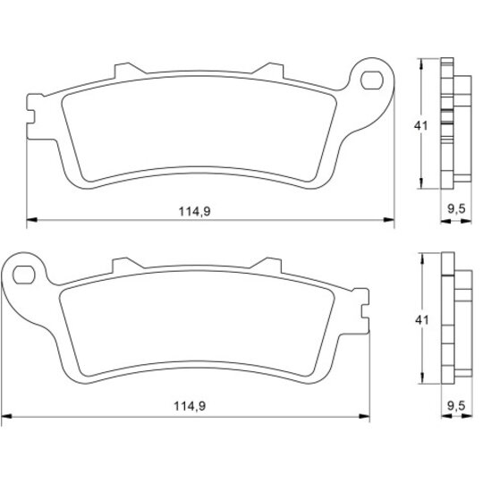 Brzdové obloženie ACCOSSATO AGPA15 OR