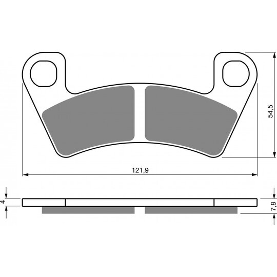Brzdové obloženie GOLDFREN 410 AD  STREET