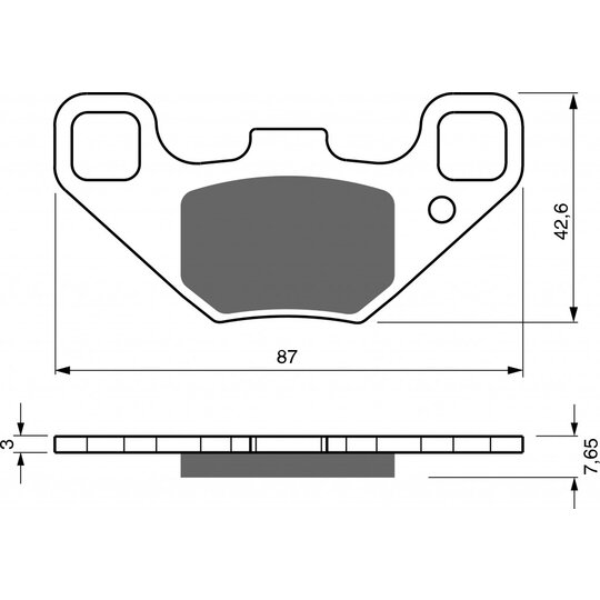 Brzdové obloženie GOLDFREN 342 S33 OFF-ROAD FRONT