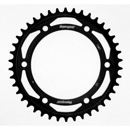 Reťazová rozeta SUPERSPROX RFE-1307:42-BLK čierna 42T, 525